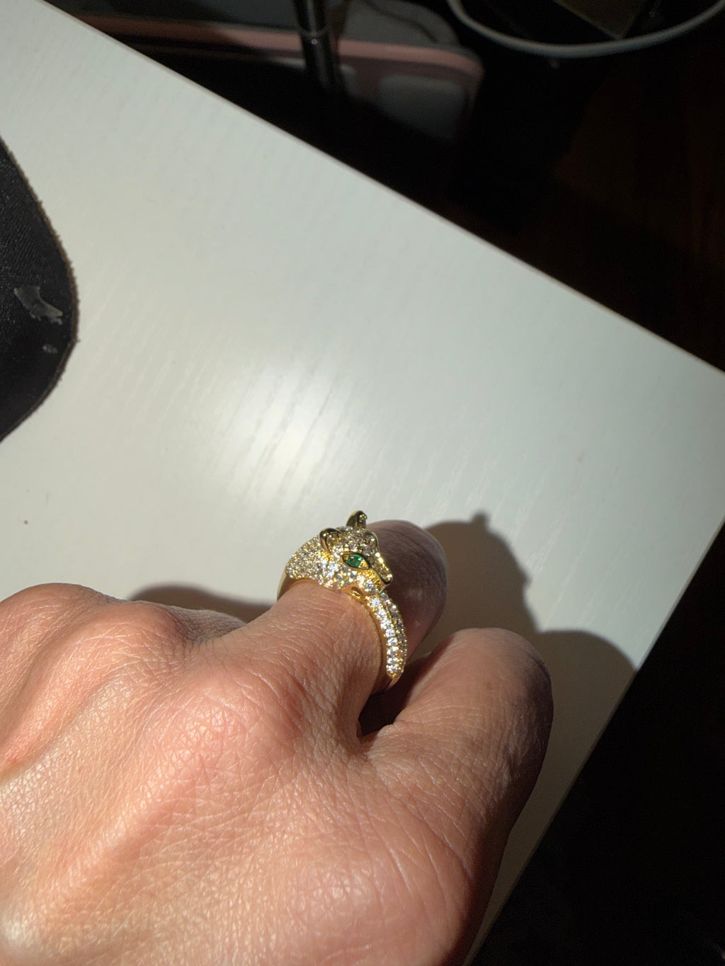 Panther ring in gold