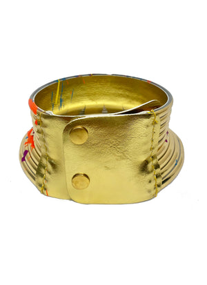 Cleopatra  Gold Hand Painted Choker