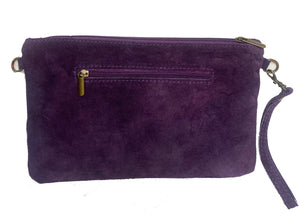 Donna Purple Suede Bag