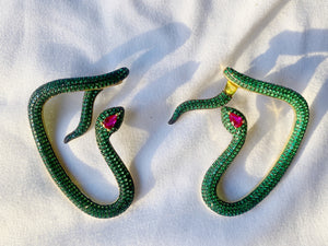Snake Crystals Earrings