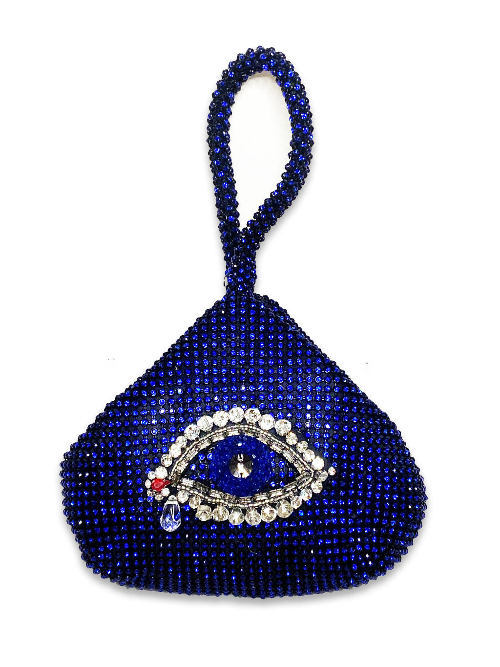 Blue Crystal Eye Bag