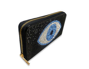 Dafne Evil Eye Crystals Wallet
