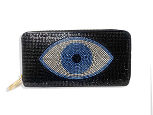 Dafne Evil Eye Crystals Wallet